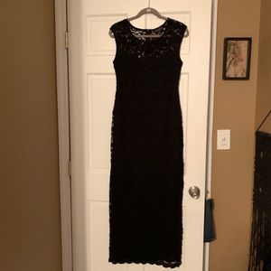 Black Lace Gown